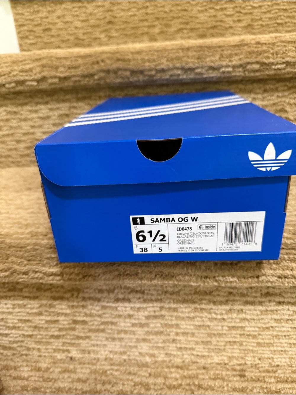 adidas Samba OG W Blue White Shoe Box (Women)